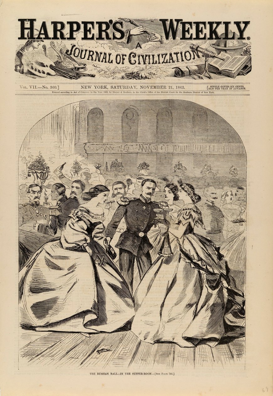 The Russian Ball--In the Supper Room, de Harper