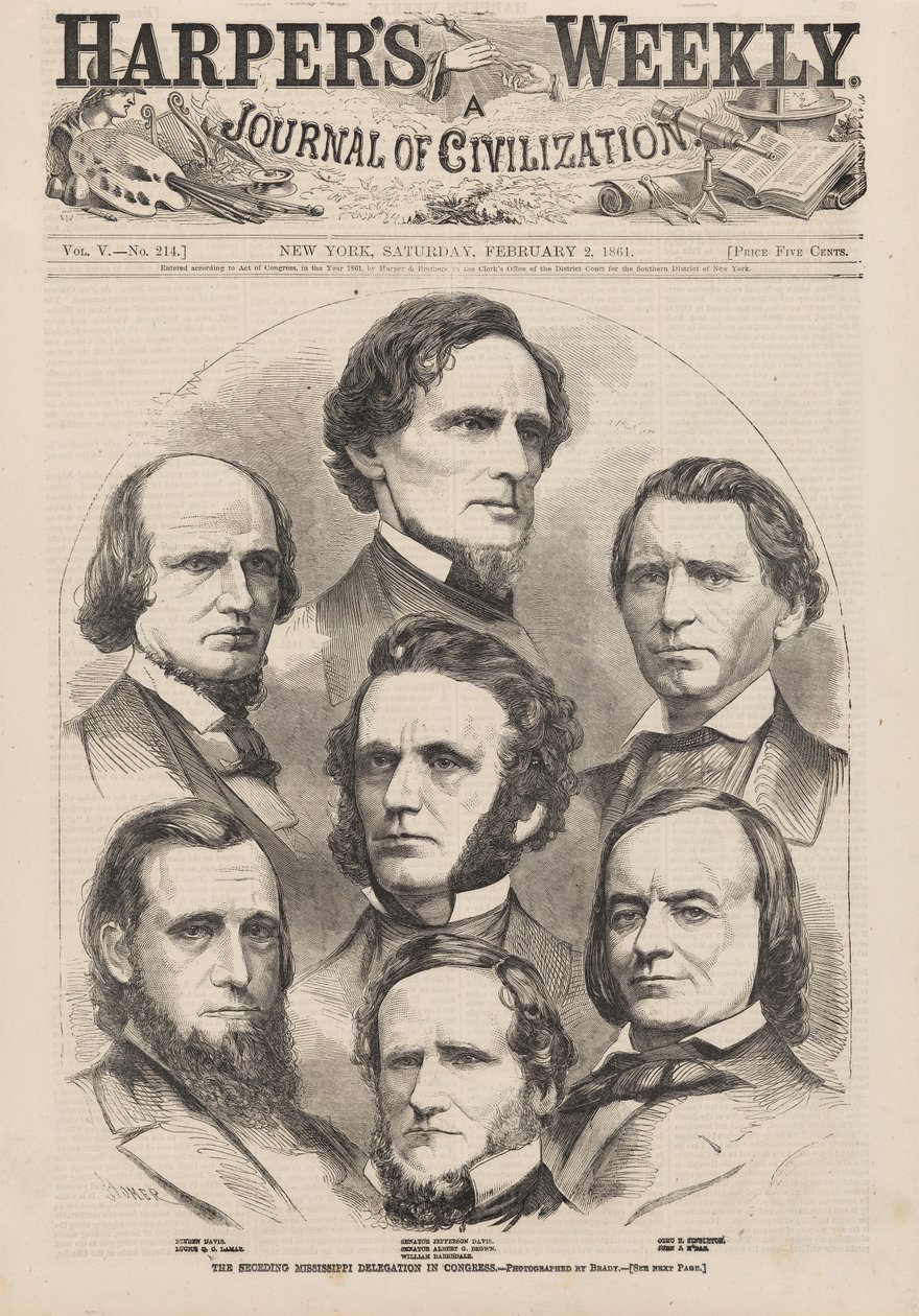 La delegación secesionista de Misisipi en el Congreso de Winslow Homer
