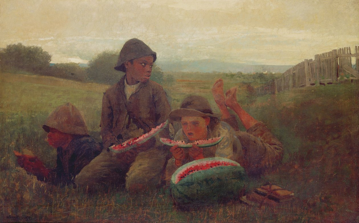 Los chicos de la sandía, 1876 de Winslow Homer