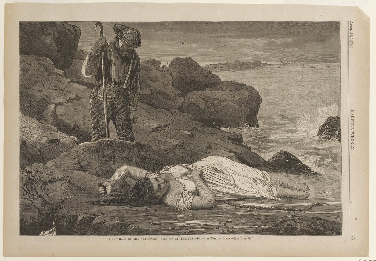 El naufragio del «Atlantic»: arrastrado por el mar de Winslow Homer