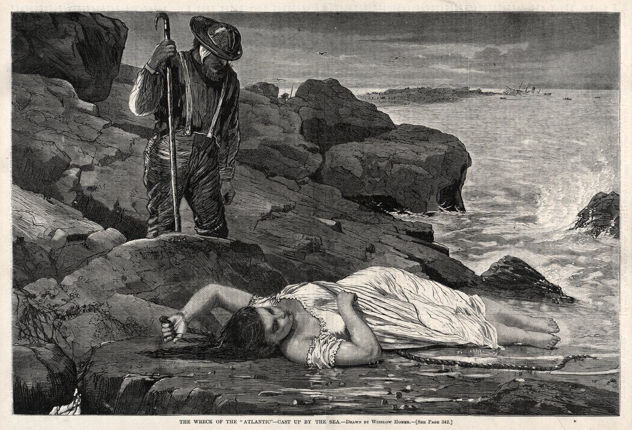 El naufragio del «Atlantic»: arrastrado por el mar de Winslow Homer