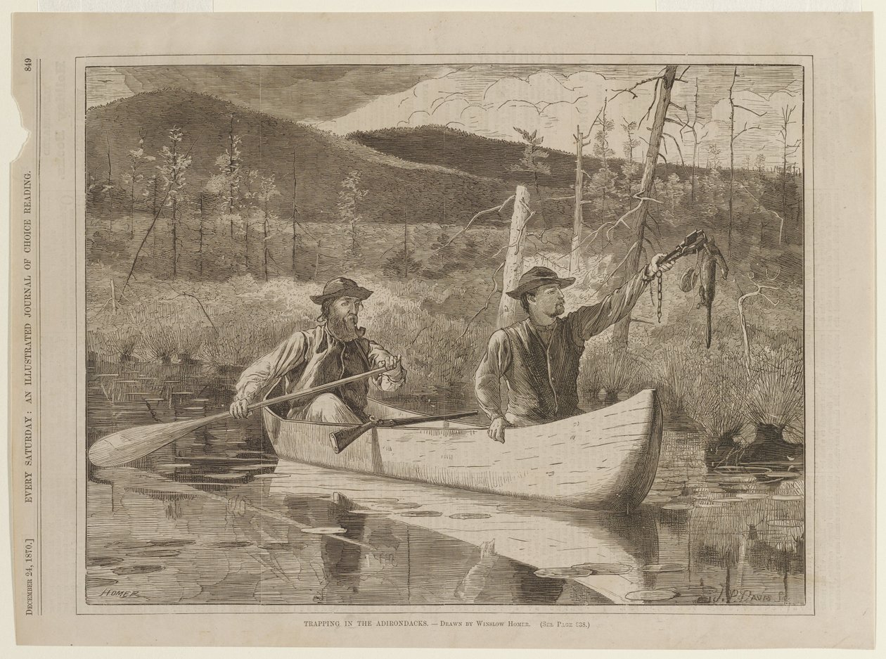 Trampas en los Adirondacks de Winslow Homer
