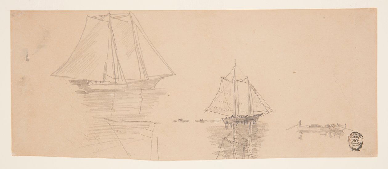Dos goletas y dories de Winslow Homer