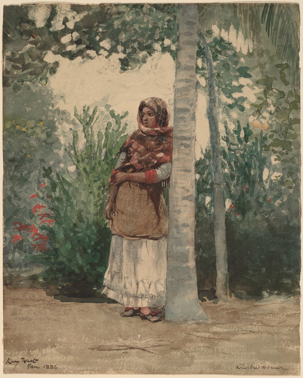 Bajo una Palmera de Winslow Homer