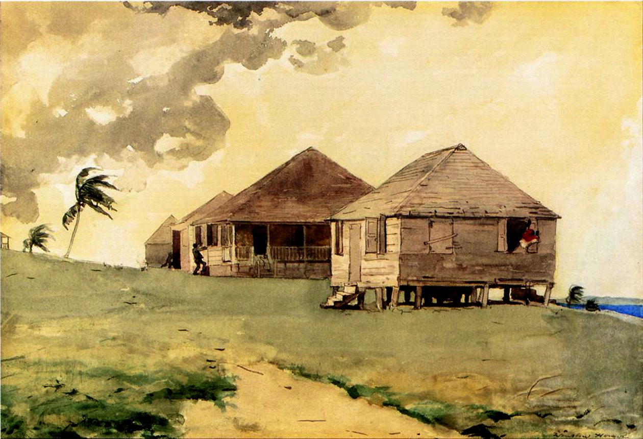 Tornado próximo, Bahamas, 1885 de Winslow Homer