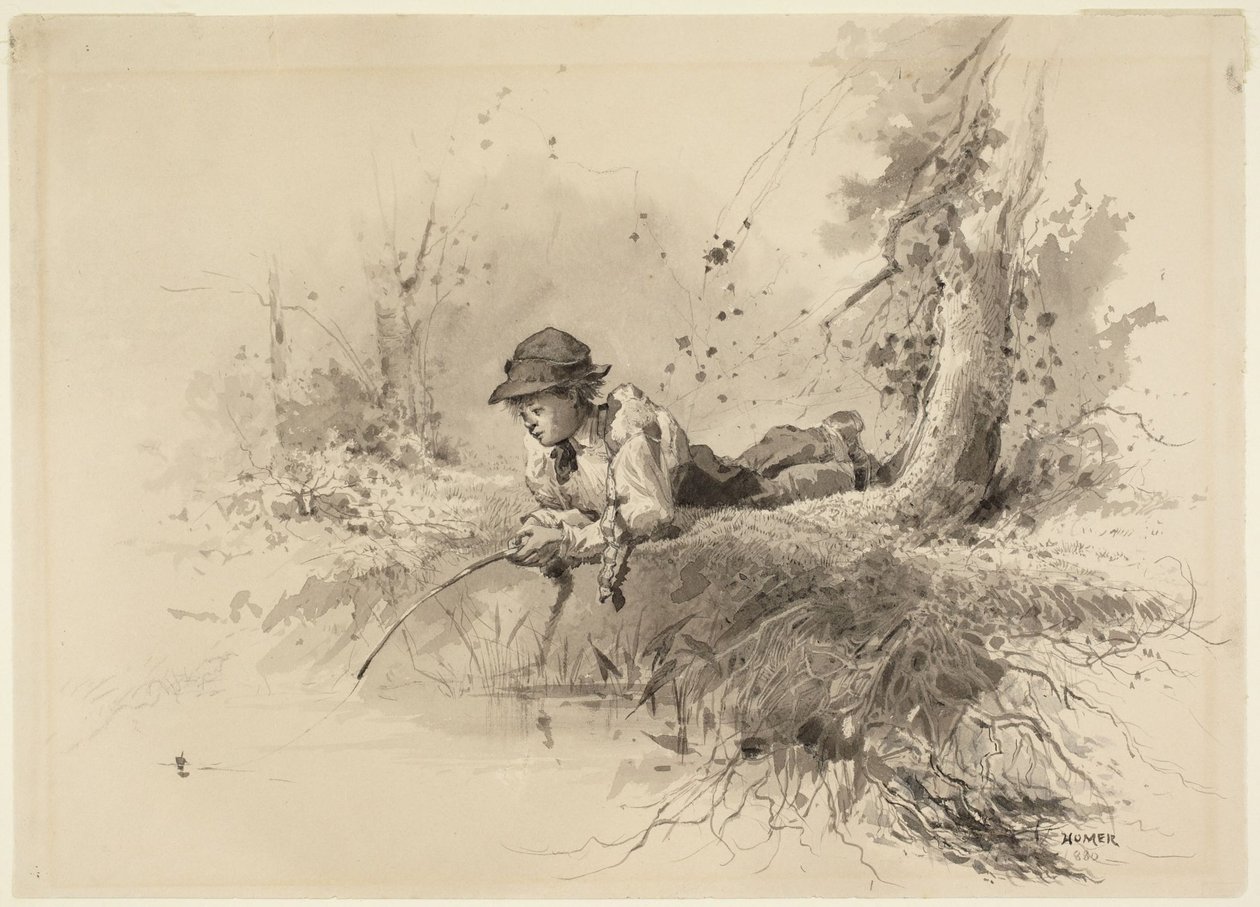 Esperando una picada de Winslow Homer