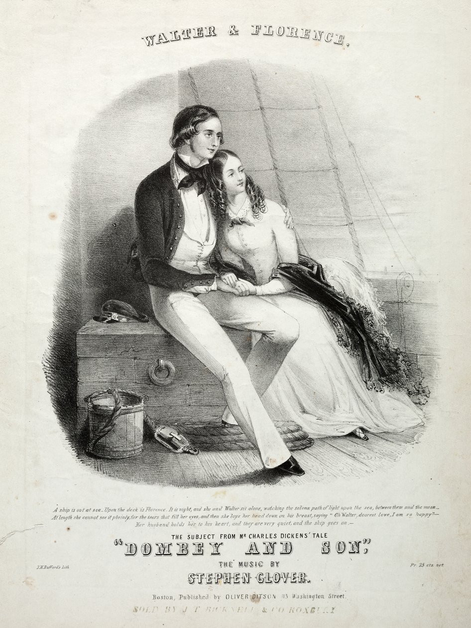 Walter y Florence - Portada de la partitura de Winslow Homer