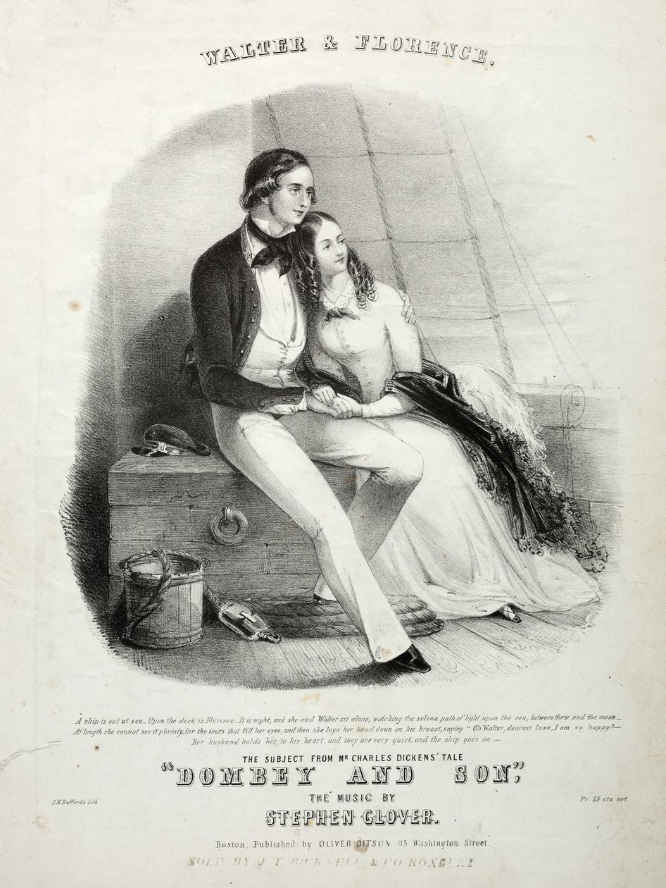 Walter y Florence - Portada de Partitura de Winslow Homer