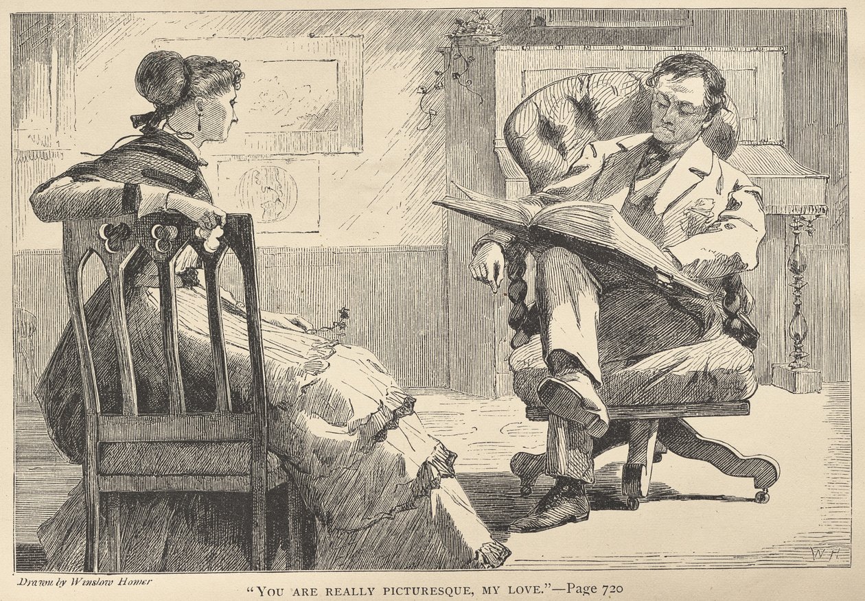 "Eres realmente pintoresca, mi amor" de Winslow Homer