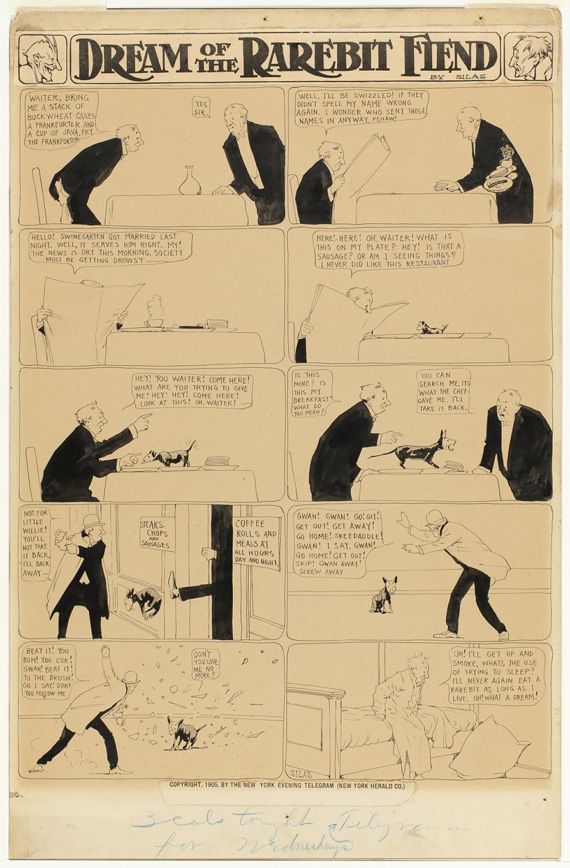 Sueño del demonio del rarebit de Winsor McCay