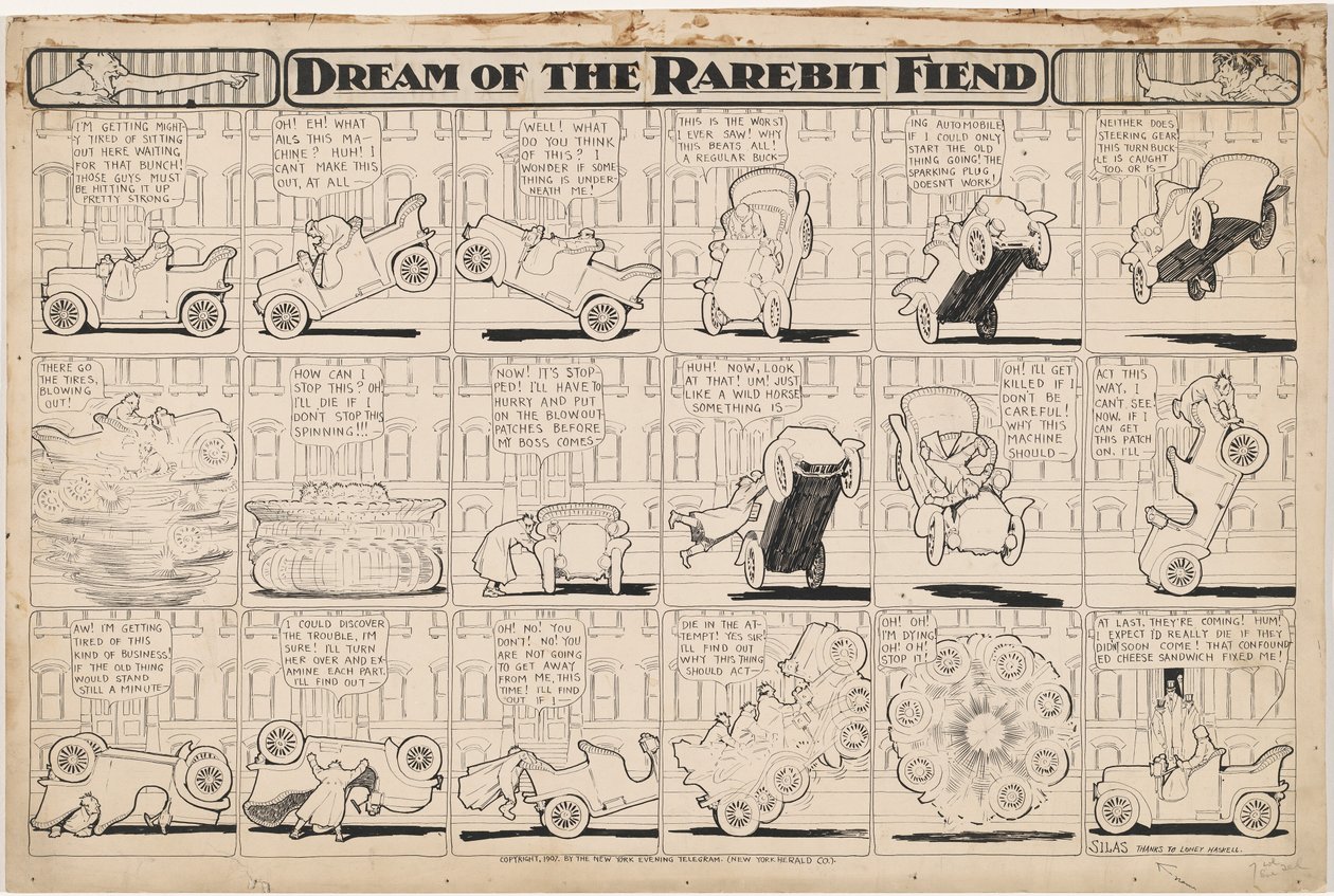 Sueño del Fiend de Rarebit: Automóvil Desbocado de Winsor McCay