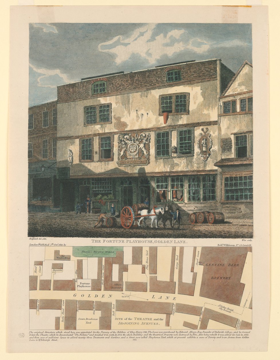El Teatro de la Fortuna, Línea Dorada con Plano de Golden Lane Abajo de Wise