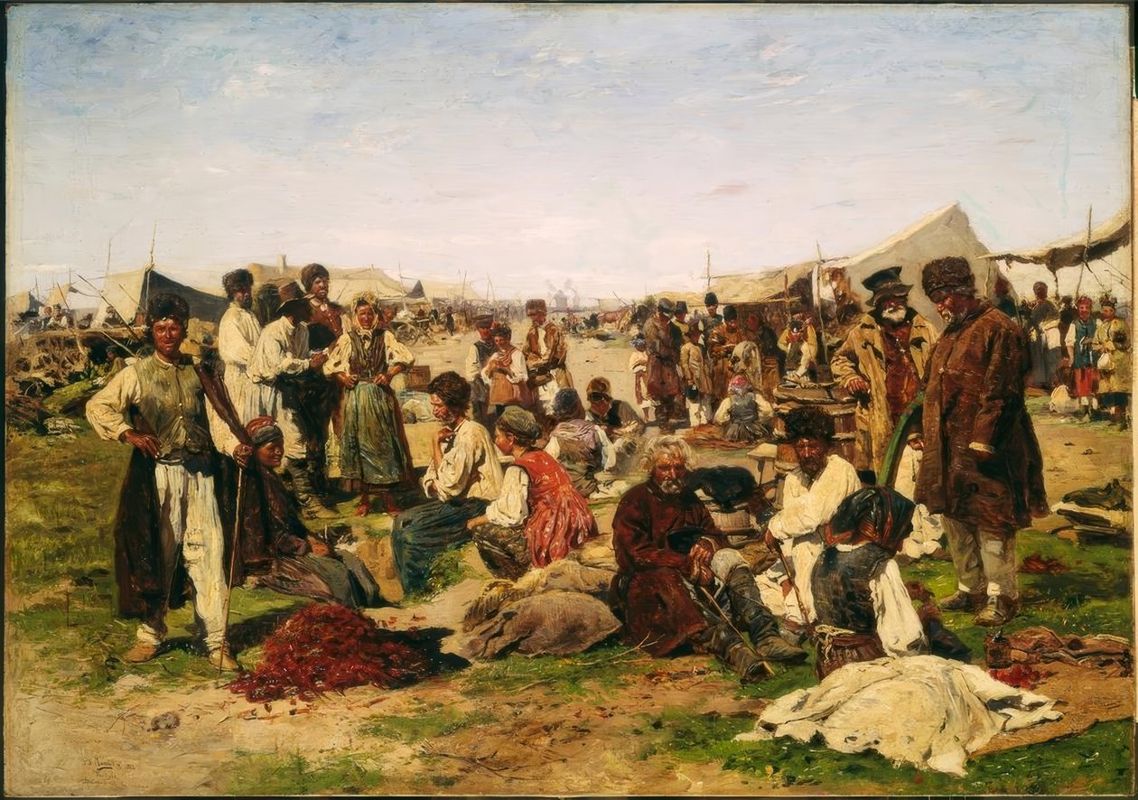 Feria en Poltava de Wladimir Jegorowitsch Makowski