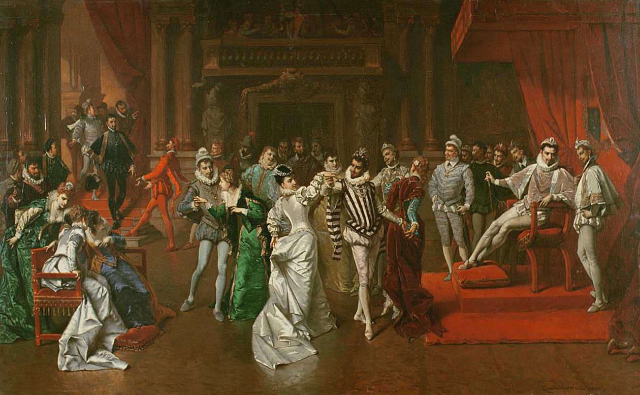 Un baile en la corte de Enrique Valois de Wladyslaw Bakalowicz