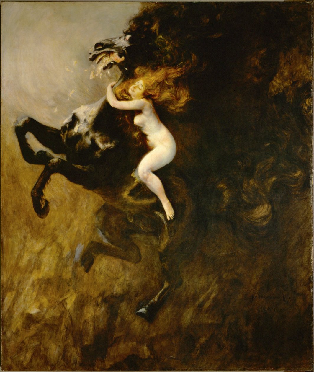 Frenesí (óleo sobre lienzo) de Wladyslaw Podkowinski