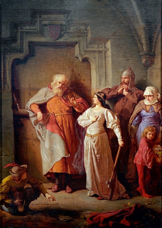 Reina Jadwiga y Dymitr de Goraj de Wojciech Gerson