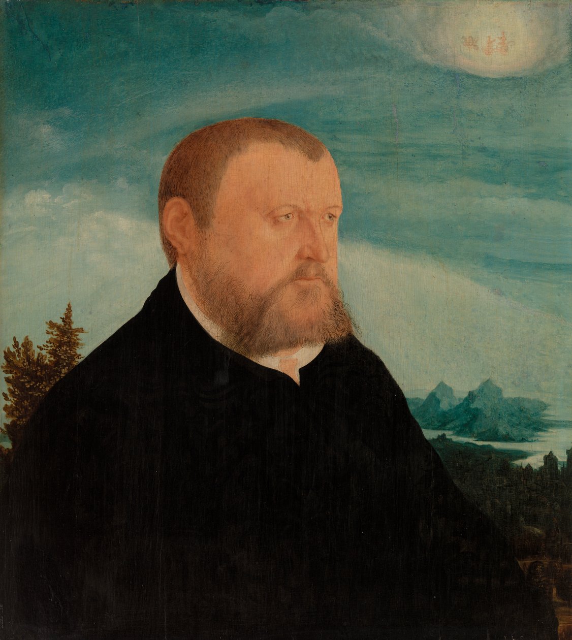 Retrato de un Hombre de Wolf Huber