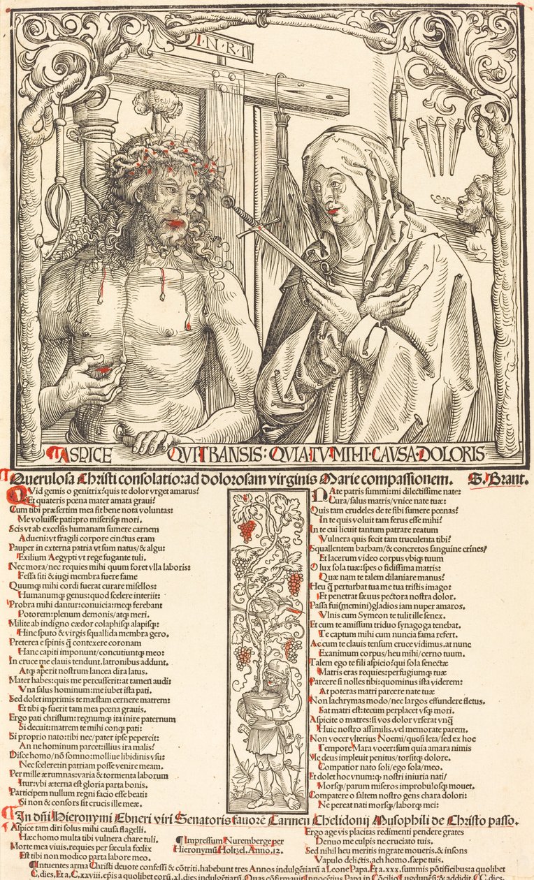 El hombre de dolores y Mater Dolorosa de Wolf Traut