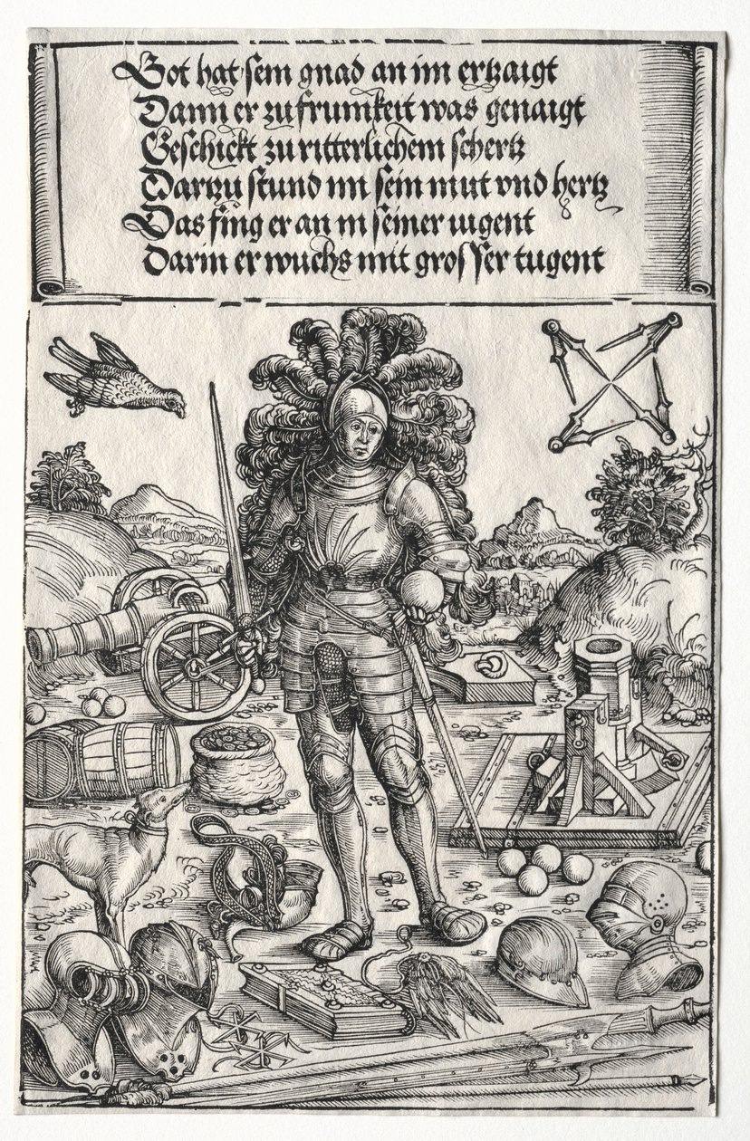 El Arco Triunfal de Maximiliano I: Emperador Maximiliano como Patrón de Mejoras..., 1515-17 de Wolf Traut