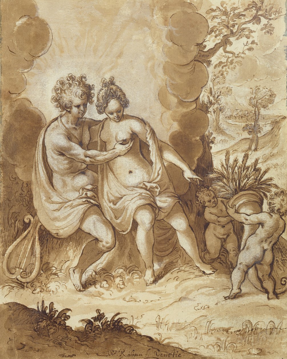 Apolo y Ceres, 1605 de Wolfgang Kilian