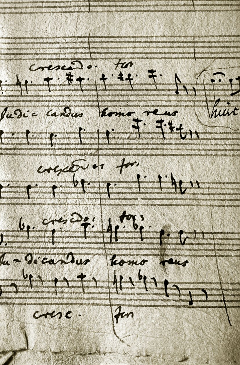 Partitura de trabajo del Réquiem de Wolfgang Amadeus Mozart (partitura) de Wolfgang Amadeus Mozart