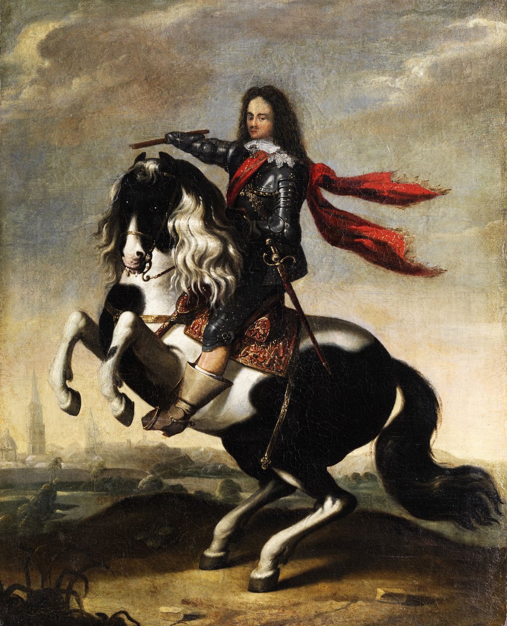 Retrato ecuestre de Valdemar Christian de Schleswig-Holstein de Wolfgang Heimbach