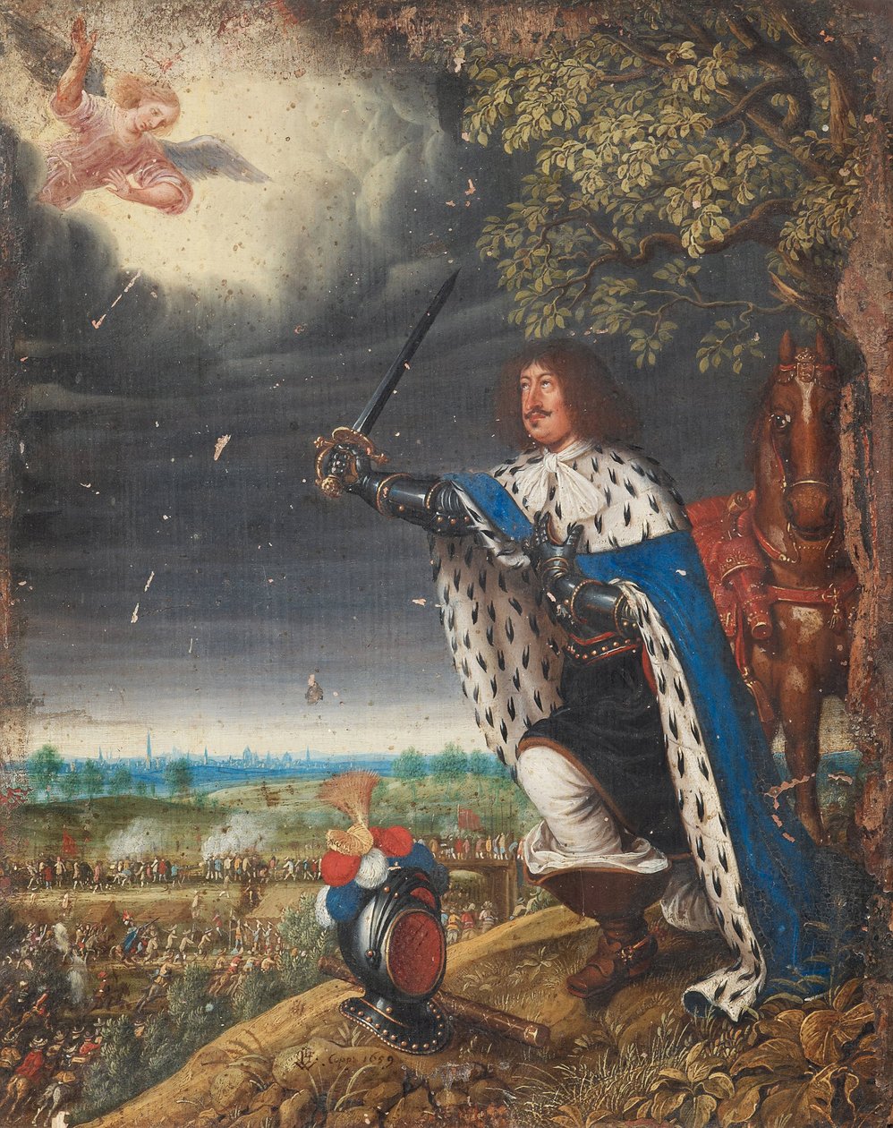 Federico III de Dinamarca en la Batalla de Nyborg el 14 de noviembre de Wolfgang Heimbach