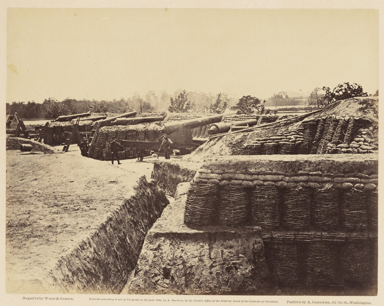 Batería No. 1, cerca de Yorktown, mayo de 1862 de Wood and Gibson Wood and Gibson