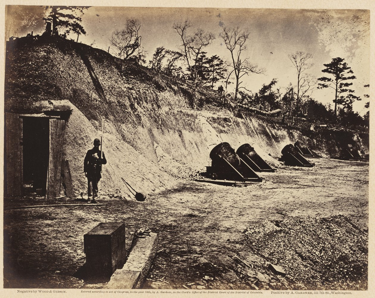 Batería No. 4, cerca de Yorktown, mayo de 1862 de Wood and Gibson Wood and Gibson