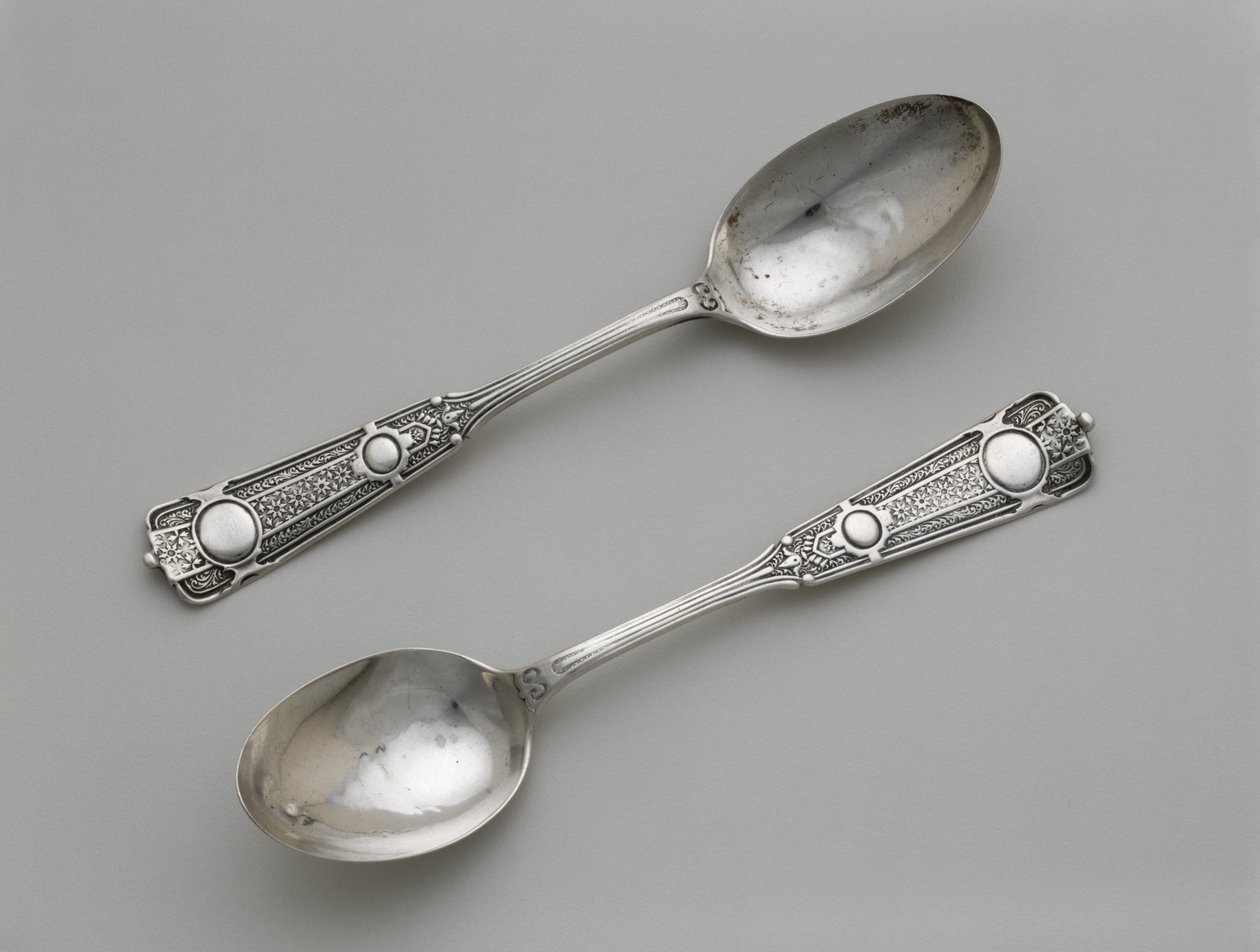 Par de Cucharillas, c. 1860-1871 de Wood and Hughes