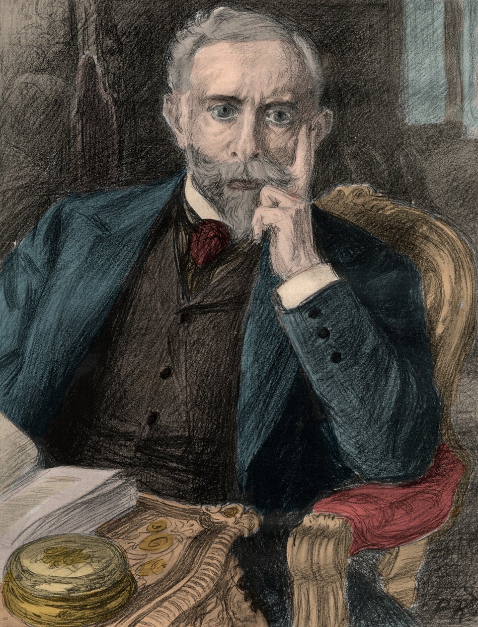 Retrato de Paul Cambon (1843-1924), embajador francés en Gran Bretaña (1898-1920) de Woodbine K. Hinchliff