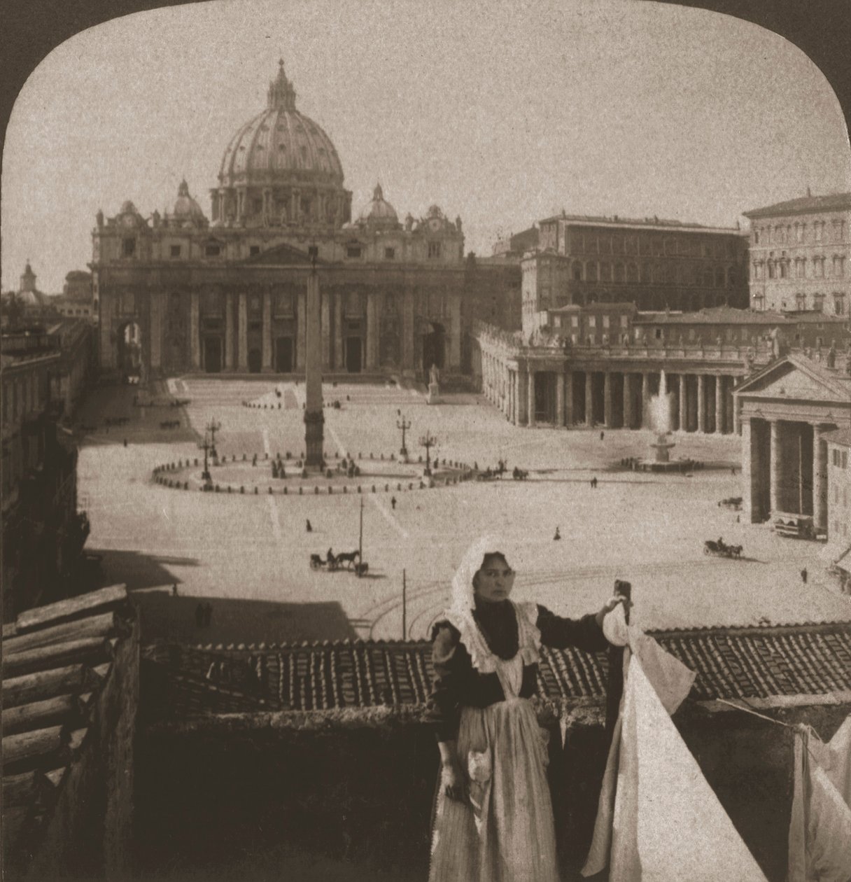 San Pedro y el Vaticano, 1905 de Works and Sun Sculpture Studios