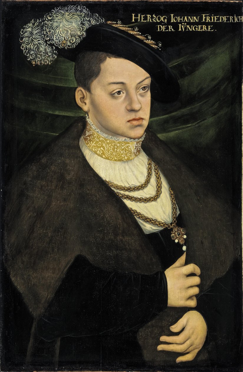 Johann Ernst, duque de Sajonia-Coburgo de Workshop of Lucas Cranach the Elder  