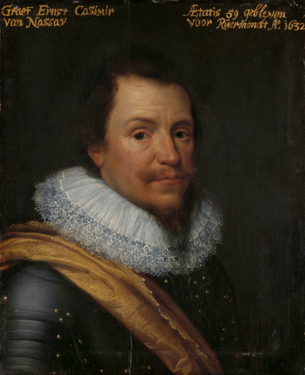 Retrato de Ernst Casimir, Conde de Nassau-Dietz de Michiel Jansz van Mierevelt