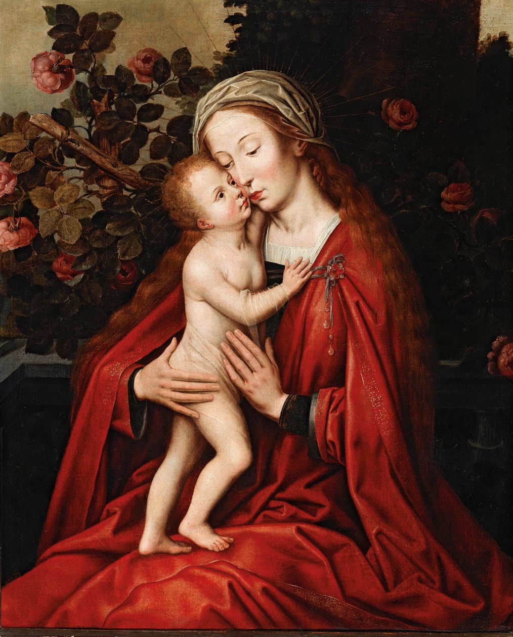 Virgen con el Niño de Workshop of Ambrosius Benson