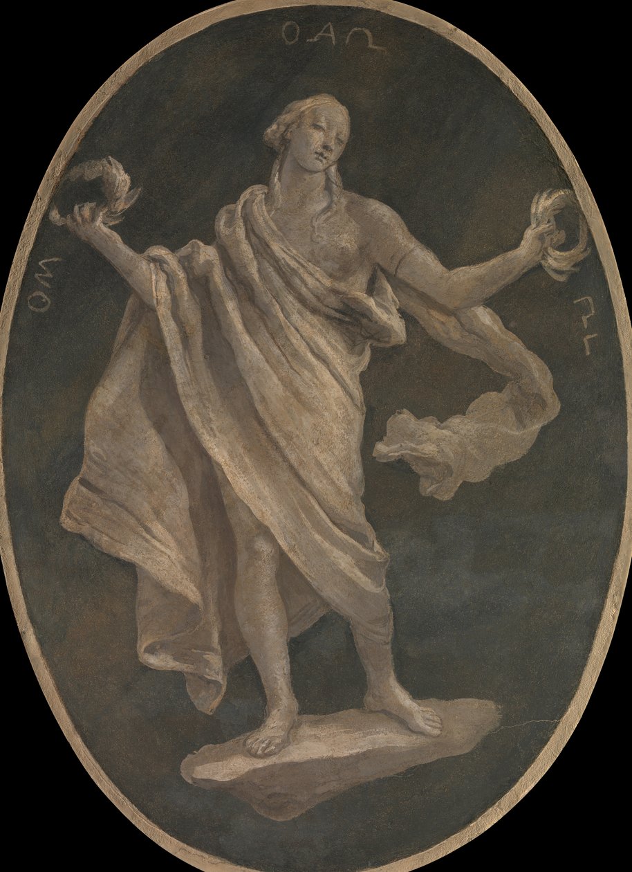 Una virtud, posiblemente patriotismo, 1760 de Workshop of Giovanni Battista Tiepolo