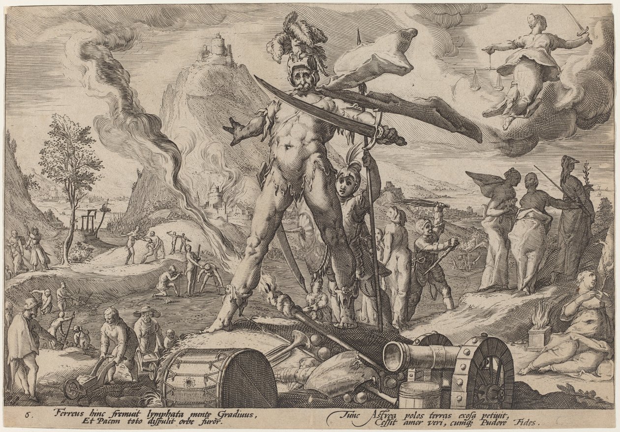 La era del hierro de Workshop of Hendrick Goltzius, after Hendrick Goltzius