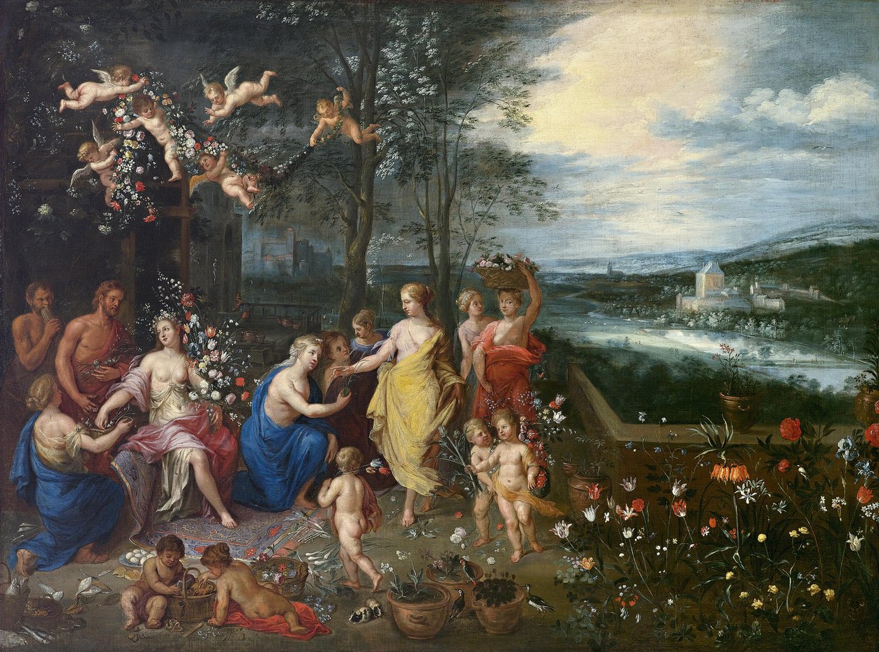 Alegoría de la primavera de Workshop of Jan Brueghel the Elder