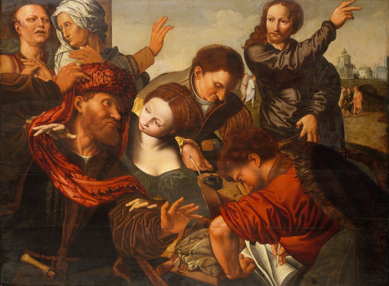 La llamada de Mateo de Workshop of Jan Sanders van Hemessen