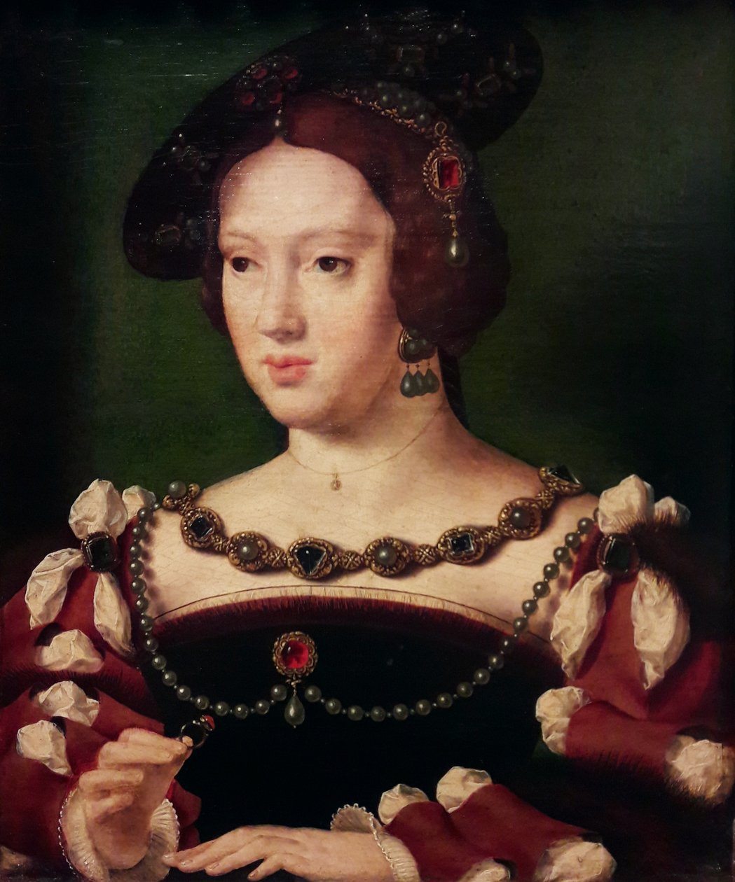 Retrato de Eleonora de Austria, reina de Francia (1498-1558) de Workshop of Joos van Cleve