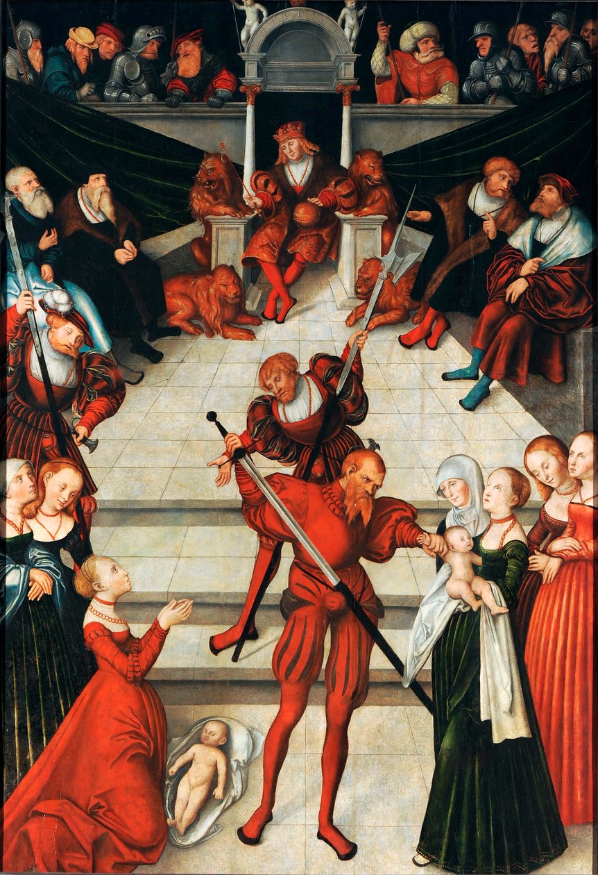Alemán: El juicio de Salomón El juicio de Salomón de workshop of Lucas Cranach the Elder