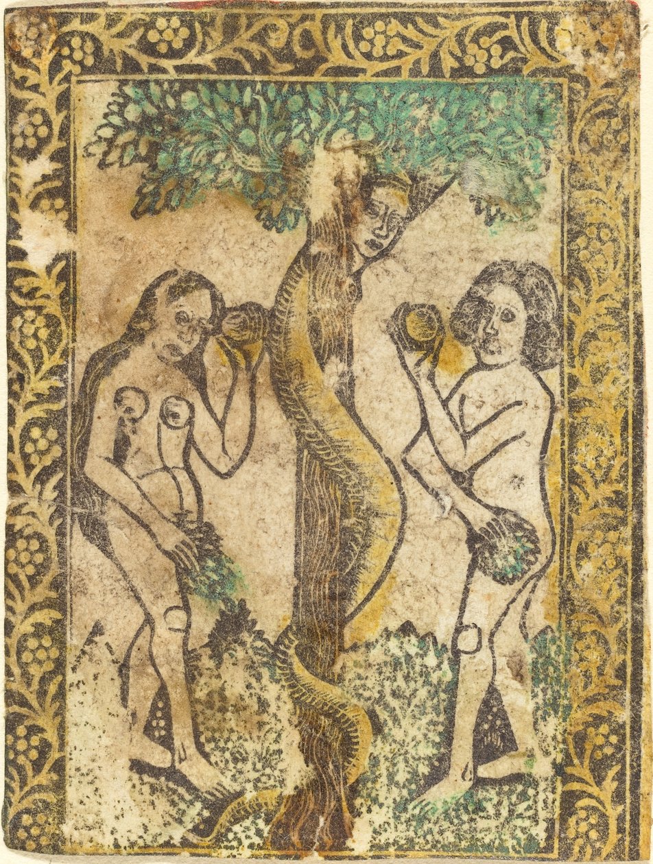 Adán y Eva de Workshop of Master of the Borders with