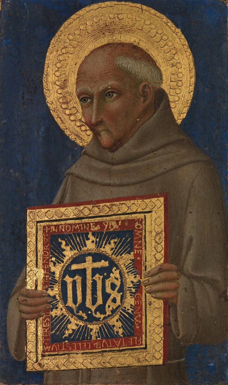 San Bernardino, ca. 1460-70 de Workshop of Sano di Pietro
