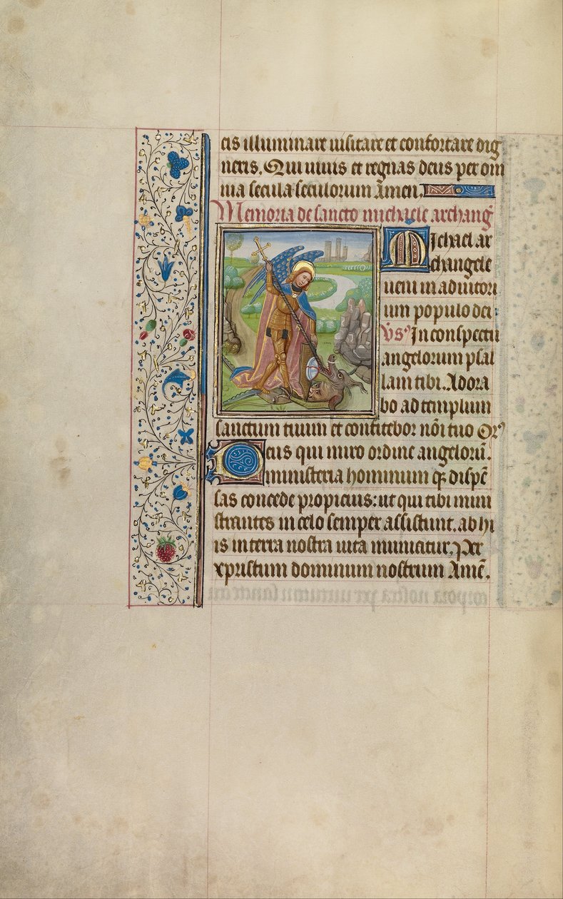 San Miguel y el Dragón de Workshop of Willem Vrelant