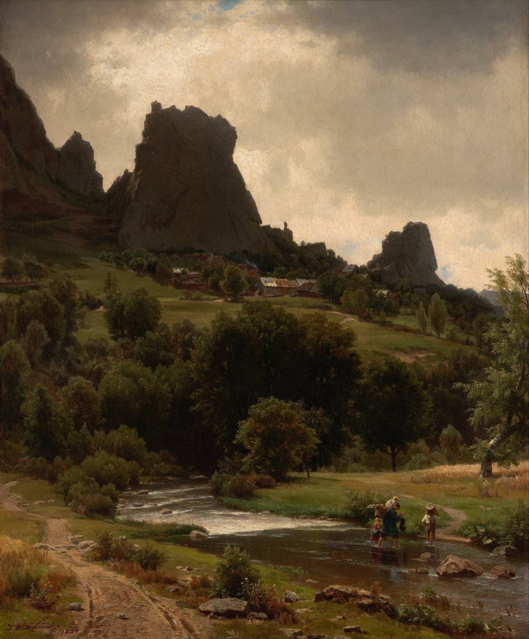 Pastoral de verano (Vista de Kallenfels) de Worthington Whittredge
