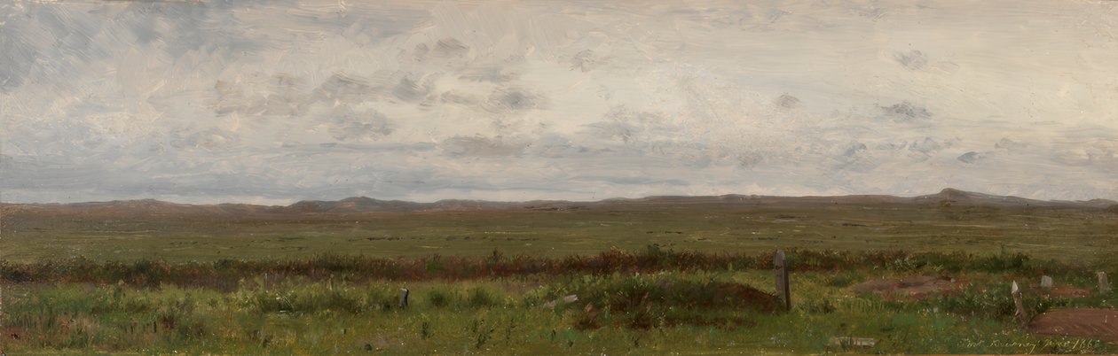 Tumbas de viajeros, Fort Kearny, Nebraska de Worthington Whittredge