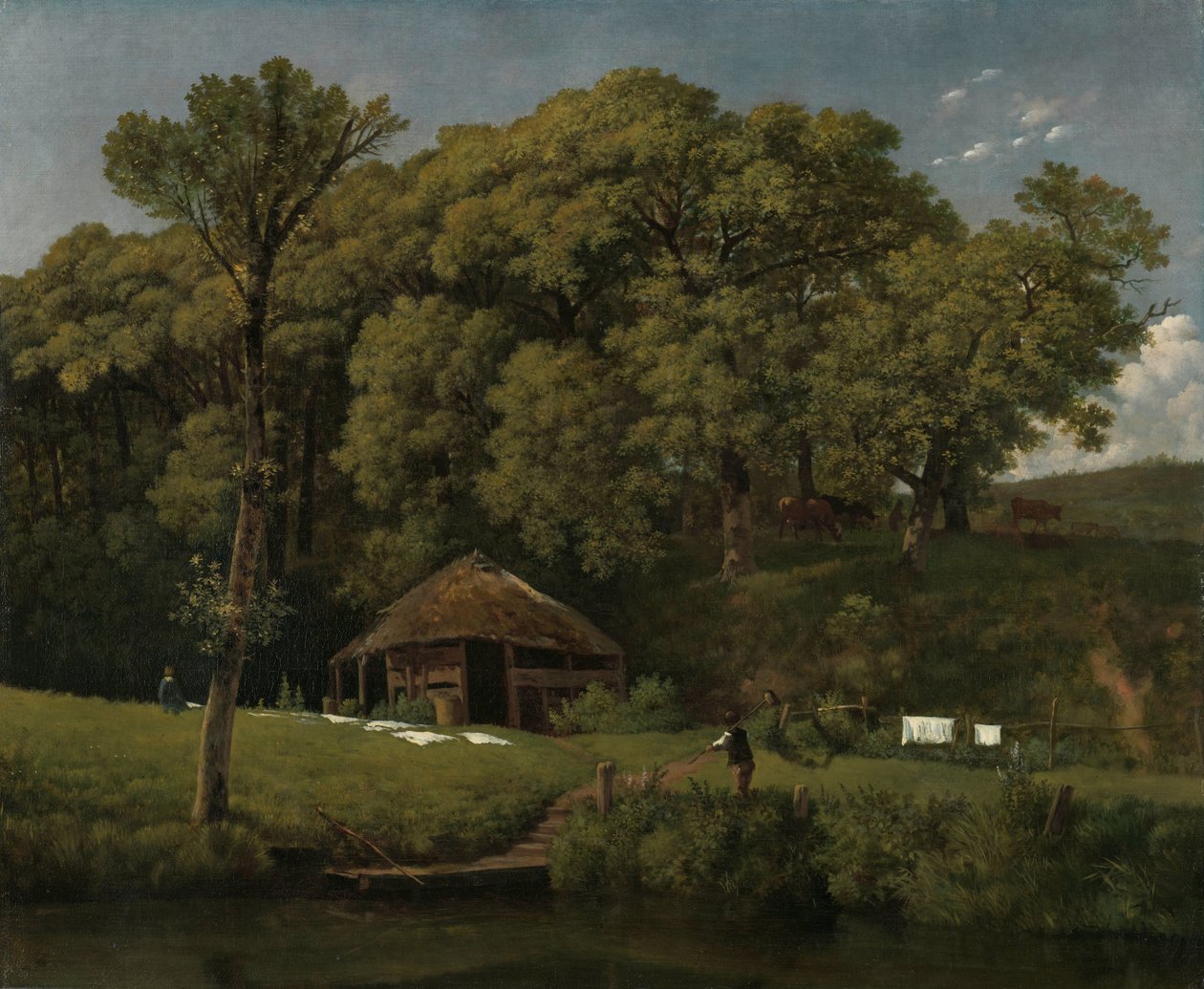Un granero en la orilla de un arroyo en Gelderland
Una granja de construcción en la orilla de un arroyo en Gelderland de Wouter Johannes van Troostwijk