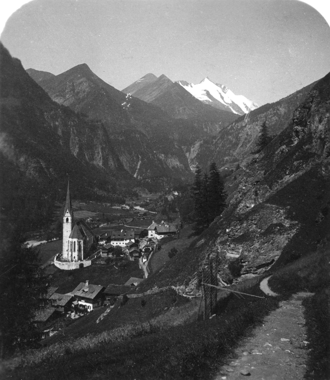 Heiligenblut y Grossglockner, Austria, c1900s de Wurthle and Sons