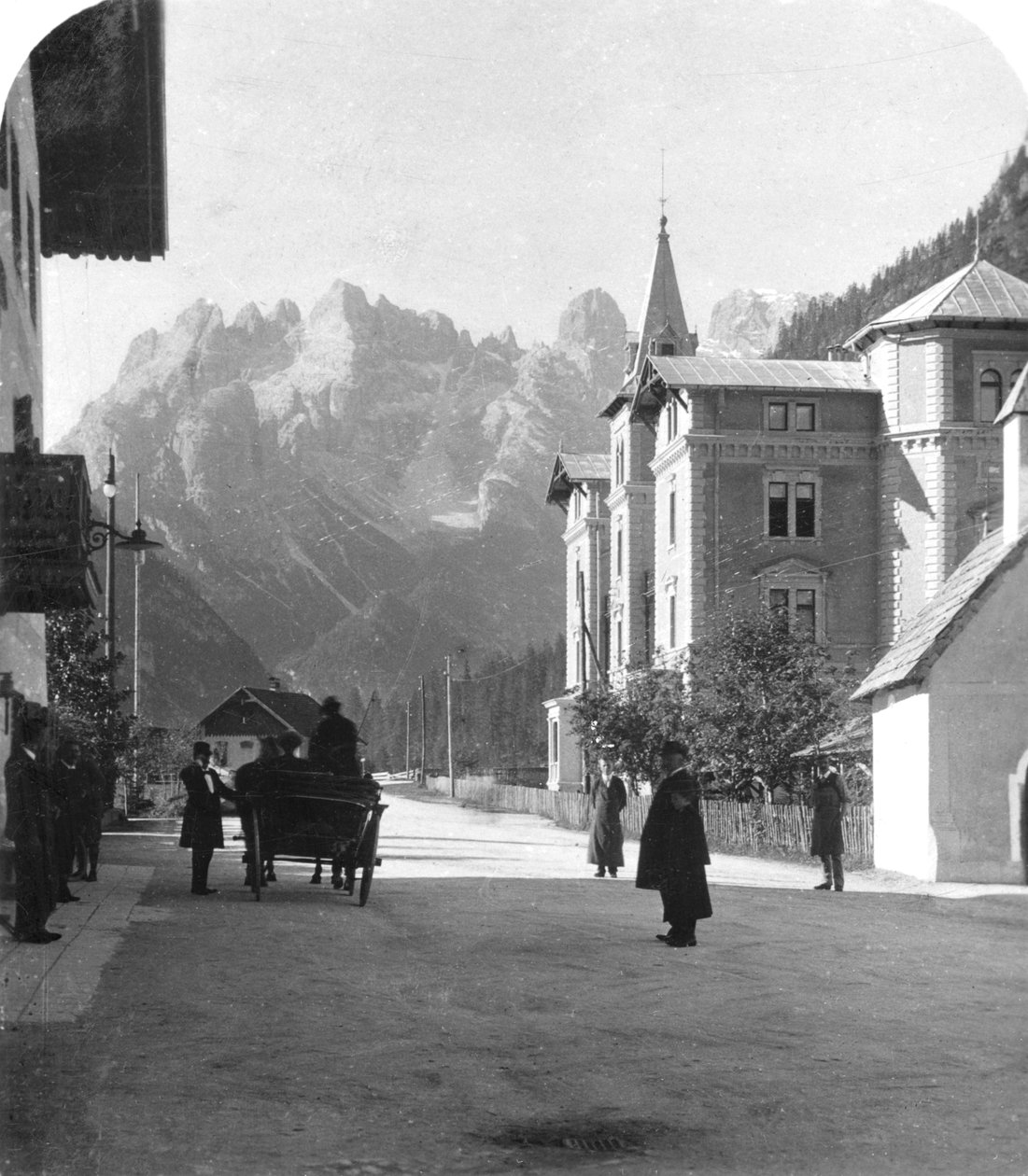 Landro y Monte Cristallo, Tirol, Italia de Wurthle and Sons