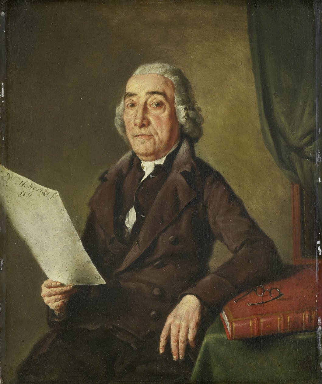 Jacob de Vos Sr (1735-1833), coleccionista de arte de Ámsterdam de Wybrand Hendriks